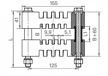 Шинодержатель ШНП-4-5х50