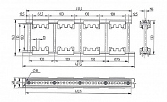 Шинодержатель ШН-10х100-2-4-100-Н1-УХЛ3