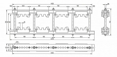 Шинодержатель ШН-10х80-2-4-100-П2-УХЛ3