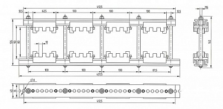 Шинодержатель ШН-10х80-2-4-100-П2-УХЛ3