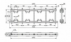 Шинодержатель ШН-10х100-1-4-125-П2-УХЛ3