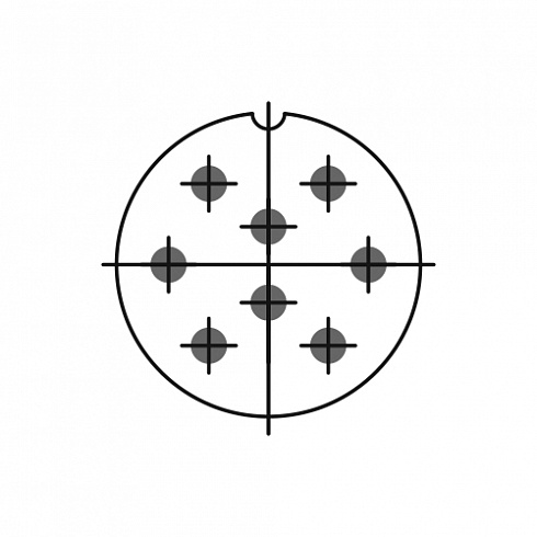 Розетка ШР32П8НШ3