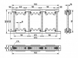 Шинодержатель ШН-10х120-2-3-100-П1-УХЛ3