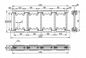 Шинодержатель ШН-10х120-2-4-100-П1-УХЛ3