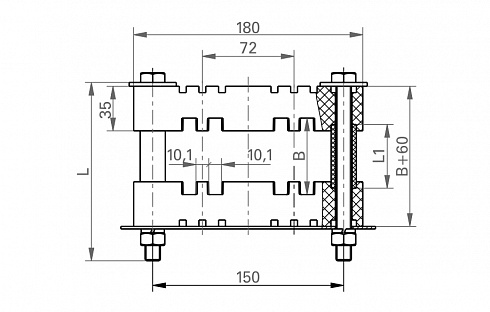 Шинодержатель ШНП-1-10х100