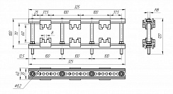 Шинодержатель ШН-8х60-1-3-100-Н1-УХЛ3_(L=325)