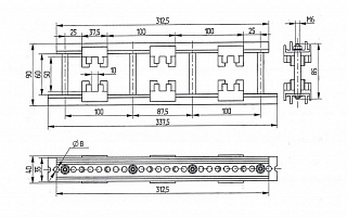 Шинодержатель ШН-10х50-1-3-100-Н1-УХЛ3_(k=25)