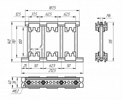 Шинодержатель ШН-8х100-1-3-62,5-Н1-УХЛ3