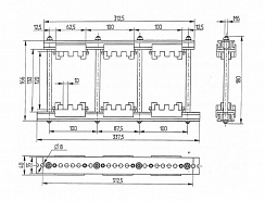 Шинодержатель ШН-10х120-2-3-100-П2-УХЛ3