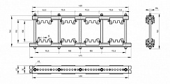 Шинодержатель ШН-10х100-2-4-112,5-П2-УХЛ3