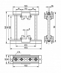 Шинодержатель ШН-8х100-1-1-87,5-П1-УХЛ3