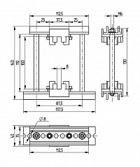 Шинодержатель ШН-8х100-1-1-87,5-П1-УХЛ3