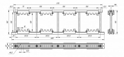 Шинодержатель ШН-10х120-3-4-150-П1-УХЛ3