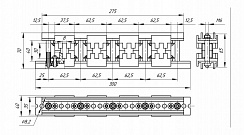 Шинодержатель ШН-8х30-1-4-62,5-П1-УХЛ3