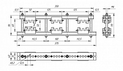 Шинодержатель ШН-8х50-2-3-125-П2-УХЛ3