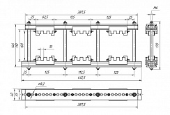 Шинодержатель ШН-10х100-2-3-125-П2-УХЛ3