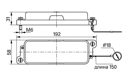 Крышка КЗМТ-П-1Р-104х27