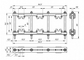 Шинодержатель ШН-8х100-1-3-125-П2-УХЛ3