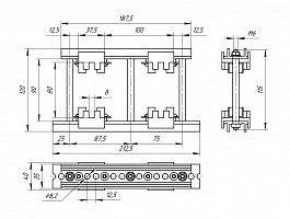 Шинодержатель ШН-8х80-1-2-100-П1-УХЛ3