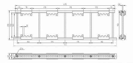 Шинодержатель ШН-10х160-3-4-175-Н1-УХЛ3