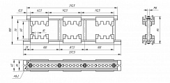 Шинодержатель ШН-10х60-2-3-112,5-Н1-УХЛ3