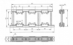 Шинодержатель ШН-8х100-2-3-100-П1-УХЛ3