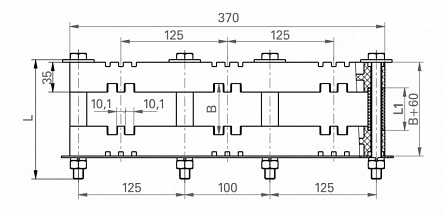 Шинодержатель ШНП-3-10х120