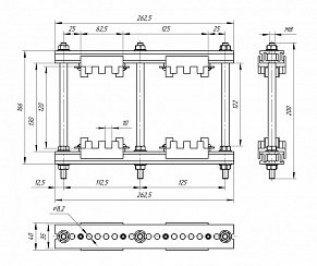 Шинодержатель ШН-10х120-2-2-125-П2-УХЛ3