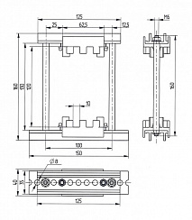 Шинодержатель ШН-10х120-2-1-100-П1-УХЛ3
