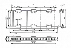 Шинодержатель ШН-10х120-1-3-125-П1-УХЛ3
