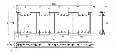 Шинодержатель ШН-10х120-2-4-125-П1-УХЛ3