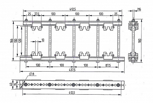 Шинодержатель ШН-10х120-1-4-100-П2-УХЛ3