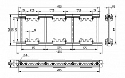 Шинодержатель ШН-10х120-2-3-137,5-П1-УХЛ3